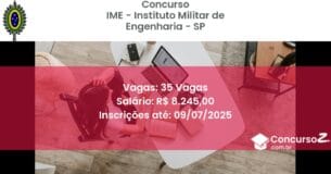 Concurso Público 3383 ime instituto militar de engenharia sp 35 vagas julho 2025